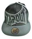 New Original Mens TAPOUT Logo Ball Cap Flex Tec Hat UFC Black Grey 