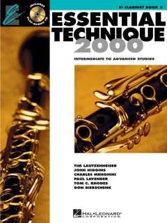 Essential Elements 2000 CLARINET Book 3, Hal Leonard CD  