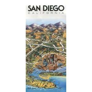  San Diego, California : 3d Map: Home & Kitchen