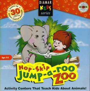 Hop Skip Jump A Roo Zoo PC CD ROM learn animal games  