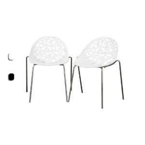  2 Camelia Plastic Modern Dining Chair Furniture & Decor