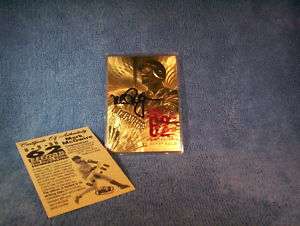 Mark McGwire 23kt Gold Card (SB) Serial #0491 62 Sig.  