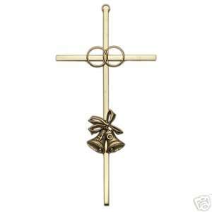   Christ Gold Plated 40th Wedding Anniversary Wall Cross: Home & Kitchen