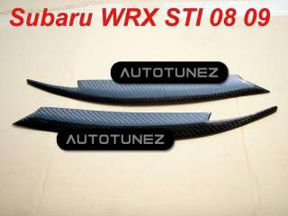 Subaru WRX STI 08 09 Carbon Fiber Upper Eyelid Eyebrow  