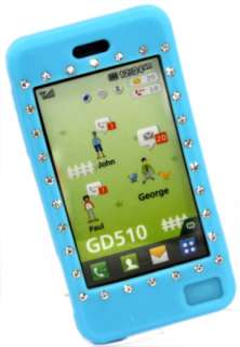 London Magic Store   TURQUOISE SILICONE DIAMOND CASE FOR LG GD510 GD 