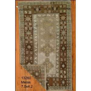  4x7 Hand Knotted Melas Turkey Rug   42x70