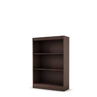 South Shore Axess Collection 3 Shelf Bookcase, Chocolate