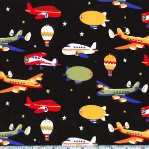   Tot Town Fly By Night Black Fabric By The Yard: Arts, Crafts & Sewing