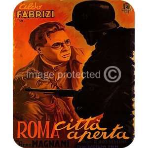   Citta Aperta Rome open City Vintage Movie MOUSE PAD: Office Products