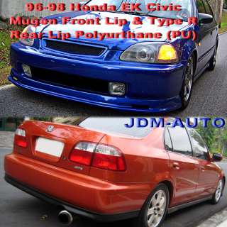 96 98 Civic JDM Mugen Front + Type R Rear Bumper Lip 2D  