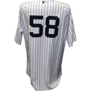 Dave Eiland #58 Yankees 2010 Opening Day Game Used Pinstripe Jersey 