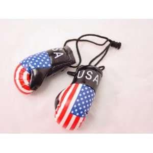  LOT 50: Mini Boxing Gloves   USA FLAG   Decoration Toys 