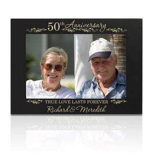 50th Gold Wedding Anniversary Picture Frame: Home 