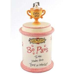 To Me Youre The Best in The World Dog Ceramic Cookie Jar:  