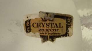 Zajecar Yugoslavia Lead Crystal BEAR Paperweight EUC  