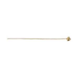   Moon Gold Plated Metal Head Pins Large 12/Pkg 55555; 6 Items/Order