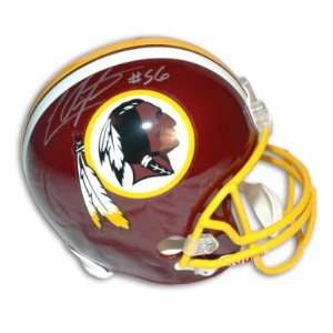  Lavar Arrington Signed Redskins Replica Helmet Sports 