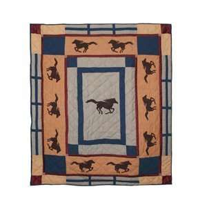  Patch Magic Horse Trail Throw, 50 Inch by 60 Inch