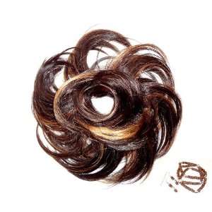 Scunci Like Hair Accessories  Faux Hair Piece Brunette with Highlights 