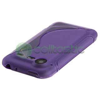 12in1 Gel Case DC Charger Earphone for HTC Incredible S 2 Droid 