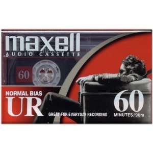  Maxell 60 Minute Normal Bias Audio Tape (Pack of 3 