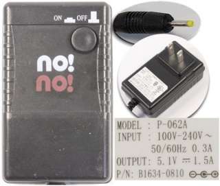 ORIGINAL NO!NO! AC Adapter/Battery Charger for Hair Removal System 