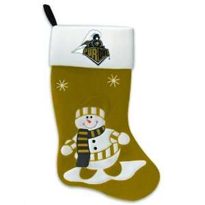24 NCAA Purdue Boilermakers Snowman College Logo Christmas Stocking 