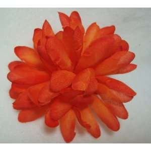  Orange Mum Flower Hair Clip: Beauty