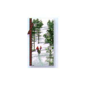  Hallmark Boxed Cards Px 6159 Couple Walking with Trees 