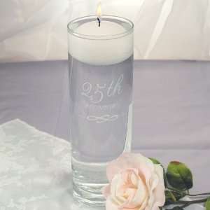   : Baby Keepsake: 25th Wedding Anniversary Floating Candle Vase: Baby