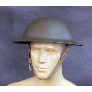  WWII Dated British Brodie Steel Helmet in OD Green Sports 