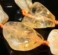 30mm Natural Nugget Rough Citrine Crystal Loose Beads  