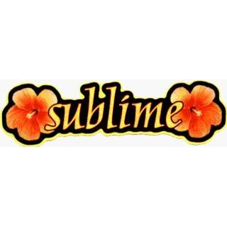  Sublime   Logo with Flowers   Sticker / Decal: Automotive