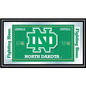  University of North Dakota Logo and Mascot Framed Mirror 