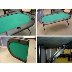  73 inch 2 fold poker table: Sports & Outdoors
