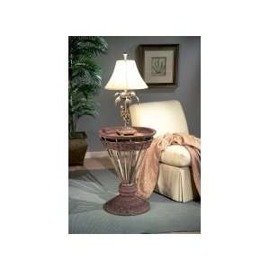  Butler Abaca Metal Base Accent Table
