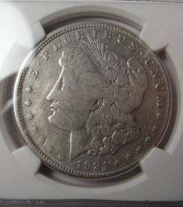 1921 S Morgan Silver Dollar BROADSTRUCK Error NGC VF *Rare*  