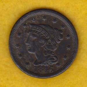 US LARGE CENT   1846 (B0122)  