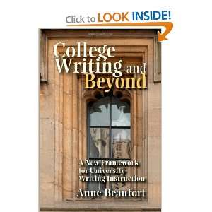   for University Writing Instruction [Paperback] Anne Beaufort Books