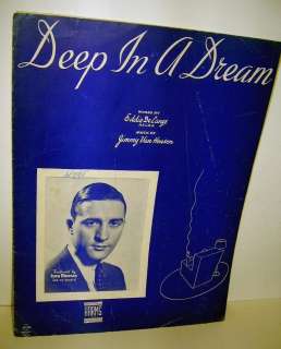 Deep In a Dream Sheet Music Nice Love Song 1930s  