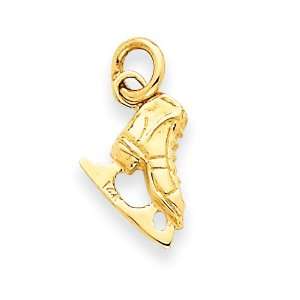  14k Ice Skate Charm: West Coast Jewelry: Jewelry