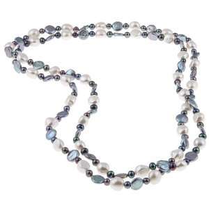    colored Freshwater Pearl Endless 48 inch Necklace (5 11 mm) Jewelry