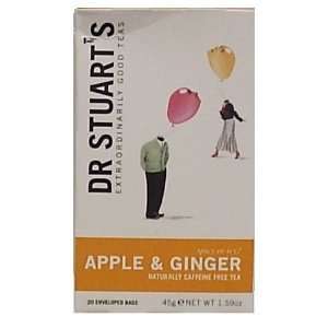 Dr Stuarts Apple & Ginger Caffeine Free Tea   20 Teabags  