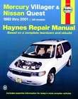 Haynes Publications 64200 Repair Manual (Fits 1997 Mercury Villager)