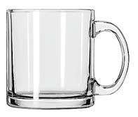 Libbey Glass Clear Glass 13 oz Coffee Cup Mug 12pc NEW  