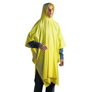 Disposable Rain Poncho   100% PVC, Yellow, 50 per Carton(sold in packs 