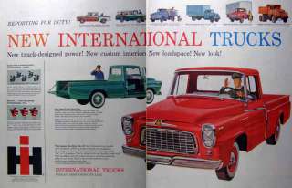 This is an original 1959 print advertising for International Trucks 