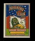 vintage firecracker label ROARING LION BRAND Macau fcp