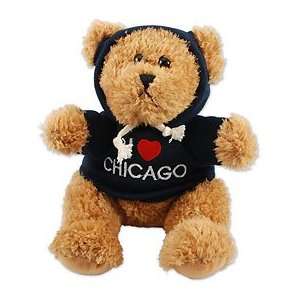  City of Chicago Hooded Sweatshirt Stuffed Bear Sports 