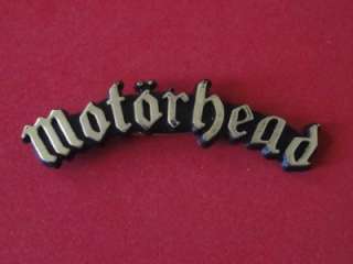 MotorHead Vtg Tour Pin Badge Plastic Real Pinback 80s  